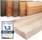 LAMO Manufaktur Wandregal Holz Baumkante | Regal Farbe: Roh | Pure: ohne Montage Set | 160 cm