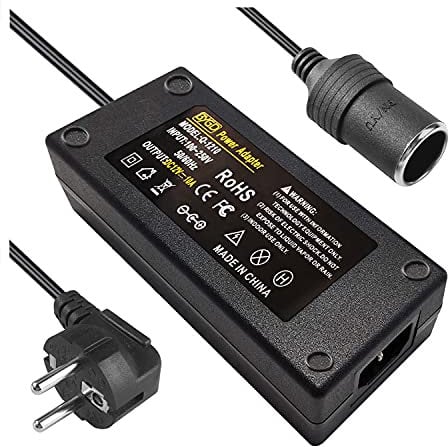 BYGD AC-DC Adattatore Trasformatore 10A,Convertitore Trasformatore Adattatore per Presa Accendisigari Auto 100V-240V 12V 120W AC da DC per Gonfiatore Pneumatici, Frigorifero per Auto ECC.