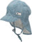 Sterntaler Jungen Schirmmütze Zum Binden mit Nackenschutz Streifen Sonnenhut, mittelblau, 51
