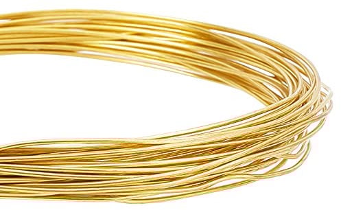 BENECREAT Alambre de cobre puro redondo de 10 m y 1 mm para hacer cuentas y joyas