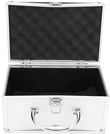 Valigetta Porta Utensili in Alluminio, Valigetta Portautensili Portatile con Fodera in Spugna, 230 * 150 * 125 mm, Custodia Rigida in Alluminio Portatile per Vetrine o Fiere Commerciali