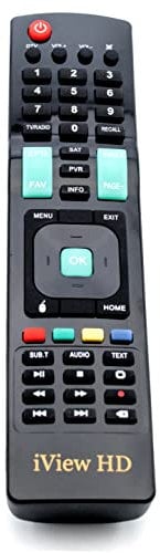 iView-HD iView HD Remote control For Smart TV 4K Android Combo White or Black Model Set Top Box receiver only