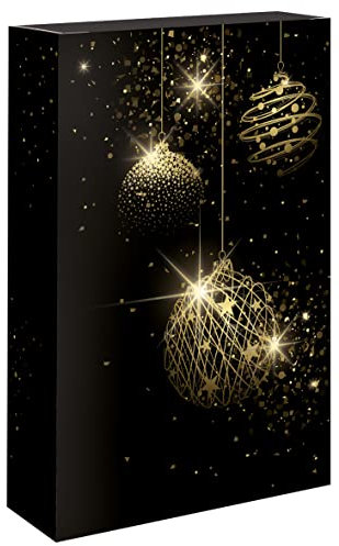 10 Stück Christmas Deluxe Faltschachtel für drei Flaschen Wein