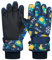 Durio Skihandschuhe Kinder Wasserdicht Winter Schneehandschuhe PU Palme für Outdoor Sport Navy 4-6 Jahre