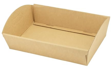 IMBALLAGGI 2000-10 Cesti Natalizi Vuoti con Manici 40x30x14,5cm, Cestini Scatole Cartone Mono Onda Liscio Avana Ideali come Cesto Natalizio Gastronomico, Ceste Alimentari Portaoggetti e Pacchi Regalo