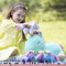 MorisMos Einhorn Kuscheltier groß, 55cm riesen Einhorn Mama mit Babys im Bauch, großes Plüschtier Stofftier mit Regenbogenschwanz als Geschenk(Grün)