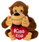 Lifestyle & More Plüschtier Teddybär Gorilla mit rotem Herz KISS ME Höhe 40 cm sitzend kuschelig weich