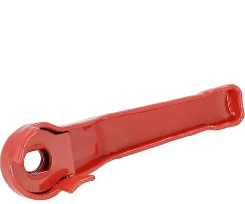 cyclingcolors Palanca Manija Hierro Válvula de bola rojo acero 1