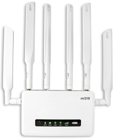 CSG m519 5G Cellular Gateway Business or Home Gigabit Router, Compatible with Verizon 5G, Dual-SIM, Cat19 Router, Wi-Fi 6, Battery Backup for Portable Travel, Fast Internet Speeds on Up to 200 Devices