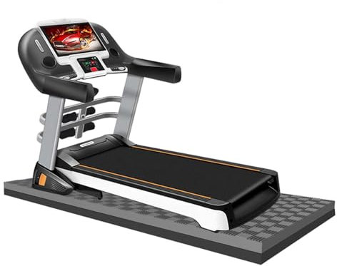 Schalldammend Bodenschutzmatte for Fitnessgeräte, Laufband Stoßdämpfende Matte, Schallschutzmatte, Geräuschreduktion Nicht-Rutsch-Fitness-Geräte-Matte, Hochleistungsausrüstung Eva Matte for Trainer