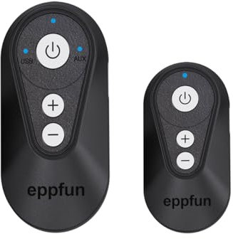 eppfun Le Audio Émetteur Récepteur Audio sans Fil, 50ms Faible Latence, Kit Récepteur Émetteur pour TV PC vers Enceintes Actives/Amplificateurs/Chaînes Stéréo