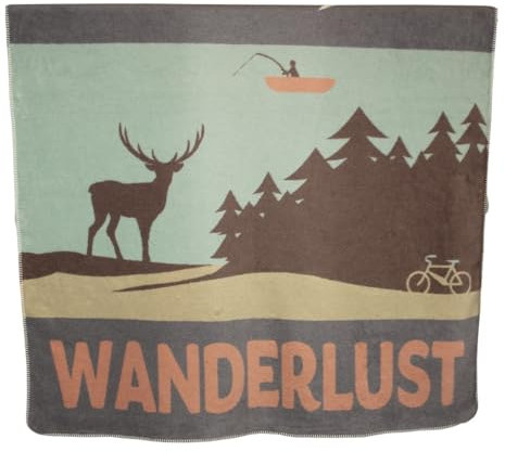 David Fussenegger Wohndecke Wanderlust lindgrün, 200x150 cm