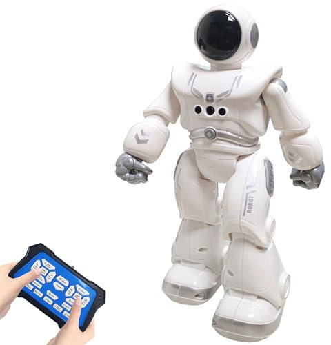 Fernbedienung Roboter Spielzeug für Kinder, Astronaut RC Roboter Spielzeug, Geste Sensing Roboter, Infrarot Controller Roboter, Tanzen singende Roboter, Geeignet für Jungen und Mädchen (Silbrig)