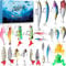 Angel Adventskalender 2024, 24 Köder Set Adventskalender Angeln, Angler Adventskalender Männer 24 Tage Countdown, Angelkalender 2024 Weihnachten Geschenk für Fischer Erwachsene Teenager Jungen