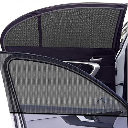 JJNIENUS 2 Stück Sonnenschutz Auto Baby Für FIAT Ducato 2006, Universal Auto Sonnenblende Seitenfenster Atmungsaktive Netz UV-Schutz und Hitzeschutz Zubehör
