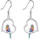 DAYLINLOVE Papagei Ohrringe 925 Sterling Silber Papagei Ohrringe Papagei Schmuck Geschenk für Frauen Mädchen Papagei Liebhaber
