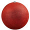 Magie di Natale Christbaumkugel Polyresin Ø 15 cm mit Glitzer (rot 20 cm)