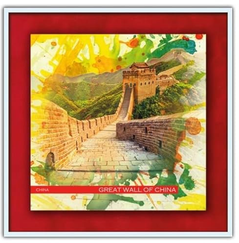 RAY - RAYcities - China - Great Wall of China - Leinwand Bild als Galerie-Giclée-Druck auf Platte - mit Aluminiumrahmen - orig. handsigniert vom Künstler RAY