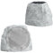 Nillum Rock Speaker Solar Powered & USB-C Rechargeable, Wireless Outdoor Speaker with Bluetooth 5.0, LED Disco Light, TWS Outdoor Speakers, Waterproof for All Seasons for Garden, Patio (1-Pk, Grey)