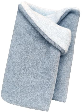 Wollhuhn Warmer Jungen/Mädchen UNSER WÄRMSTER Winter Loop/Schlauchschal/Schlupfschal Zwei Lagen Fleece Zum Wenden (Jeansblau/Hellblau)