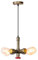 iDEGU Vintage Pendelleuchte, 4 Lichter Hängelampe Wasserrohr Design Industrie Lampe mit E27 Fassung Kronleuchter Retro Hängeleuchte für Esszimmer, Wohnzimmer, Cafe, Restaurant (Bronze)