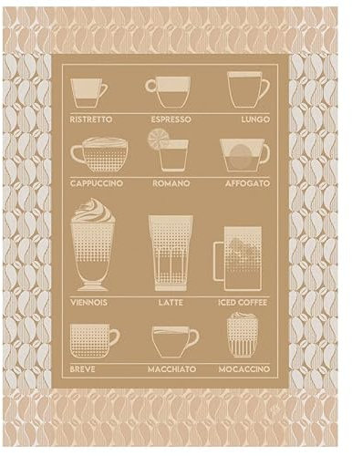 Generico Le Jacquard Francais Geschirrtuch - Barista Latte