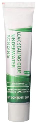 Mastic sous-marin pour aquarium, adhésif de réparation d'aquarium, colle sous-marine, réparation rapide et étanche, fuite de tuyau, aquarium, tuyau d'eau, piscine, piscine de fruits de mer, 60 ml