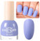 Matte Nail Polish Quick Dry Nail Lacquer for Nail Art Varnish, Mist Effect Matte Finish Velvet Nail Polish, 0.35 fl oz (Sky Blue-18, 10 ML)