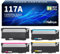 Halloya 117A Toner Set Kompatibel für HP 117A für MFP 178nwg für HP Color Laser MFP 178nwg 179fwg 179fnw 178nw 150nw 150w 178 179 W2070A W2071A W2072A W2073A (4-Pack)