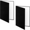 YUOCU Lot de 2 panneaux de réflecteur de lumière A3 43,2 x 30,5 cm en carton pliable 3 en 1 pour studio photo, nature morte, prise de vue de produits et de nourriture - Noir, argent, blanc