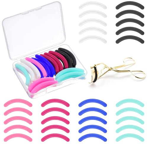 30 Stück Wimpernzange Nachfüllpads Wimpernzange Nachfüllpads hochelastische weiche Wimpernzangen Pads Ziehen langlebiger für universeller Ersatz für alle Augenformen Make up Tool
