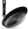 ONYX Padella 24 cm con manico rimovibile | Padella rivestita salvaspazio a induzione | Per tutti i piani cottura | antigraffio e lavabile in lavastoviglie | senza PFAS e resistente al forno fino a 260