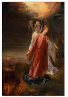 George Richmond The Agony in The Garden of Gethsemane Leinwandkunst, Wanddekoration, Poster, Zuhause, Bar, Restaurant, Garage, Café, Logo, Geschenke, 40 x 60 cm