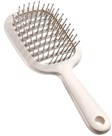 Cepillos de ventilación con cerdas con punta de pelota: cepillo de paleta | ventilado, desenredante ventilado, cepillo de paleta para secador de pelo, curvado para un secado más rápido