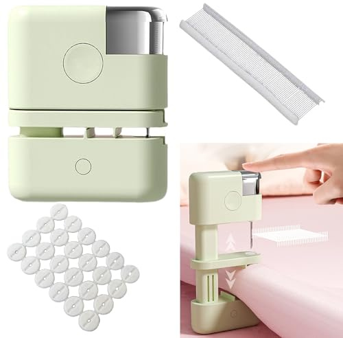 syiyunran Bettdeckenhalter Bettdecken Clips Bettlaken Halter Gegen Verrutschen Topper Bettdeckenclips - Grün, 1 Set, Rutschfester Nadelfreier Bettbezugclip Bezugclip und Bettdeckenbefestigungsclip