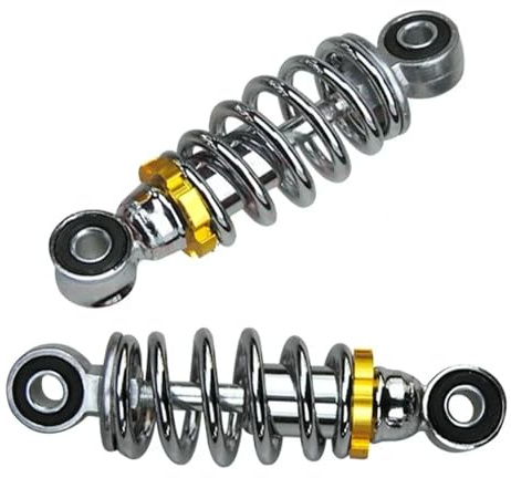 Federbeine Stoßdämpfer hinten 135/160/180/200mm Universal Hochleistungs-Stoßdämpfer Aus Eisen Hinten Für Elektro-Fahrrad-Roller E-Bike Feder-Stoßdämpfer Hinten(180mm)