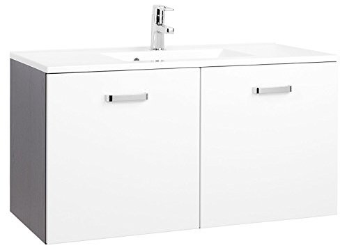 Waschtisch Badmöbel Handwaschbecken Waschbecken Waschplatz Bad Bologna IV 100 cm