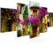 Runa Art - Bilder Blumen Toskana 200 x 100 cm 5 Teilig XXL Wanddekoration Design Flieder 607751b
