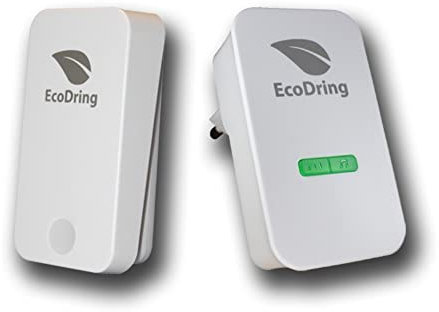 EcoDring Sonnette sans Pile sans Fil personalisable - Rendez-Vous RXTX - Garantie 3 Ans - jusqu'à 140m