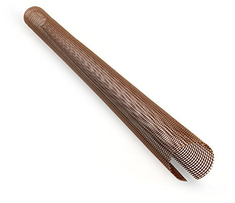 HaGa Dachrinnen Laubschutz | 100mm-125mm in 2m Länge | 10 Stk – Laubschutzgitter für Dachrinnen – Laubfang in braun – UV-beständig – langlebiges Material - Laubschutzgitter – Regenrinnen Laubschutz