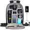 Professional DSLR Camera Backpack Bag with USB Charging Port and Rain Cover for Sony Canon Nikon Olympus Lens Tripod and Accessories