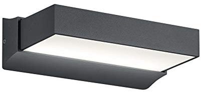 Trio Leuchten Cuando 226660242 LED Außen Wandleuchte, Aluminium, 11 Watt, Anthrazit
