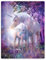 YISUMEI Decke 100x150 cm Kuscheldecken Sanft Flanell Weich Fleecedecke Fantasy Forest Einhorn Lila