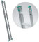 ALVE Echelle transformable 2 plans coulissante extensible 11 marches en Métal Silver 150.0 kg