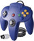 suily Gamecontroller für Retro N64 Spiele, Classic Kabelgebundener Videospiel controller Gamepads Joystick für N64 Konsole (Blau)