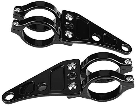 Motorrad Scheinwerfer Halterung, 2pcs 38-41mm Scheinwerfer Halterung Schellen Scheinwerfer Halter Gabel