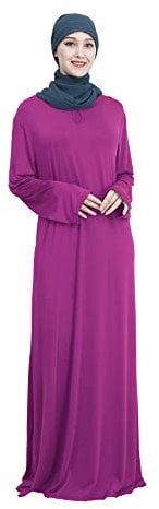 GladThink Muslimische Frauen Abaya Islamisches Maxikleid Rose XXL