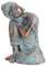 Schlafende Buddha Figur Statue, Meditierende Buddha Statue, Schlafende Buddha Statue im südostasiatischen Stil Ornament Skulptur Harz Buddha Handwerk für Schreibtisch Regal Display Home Decoration