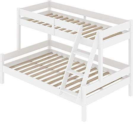 Vitalispa letto a castello Everest, Bianco, 140x200 / 90x200 cm