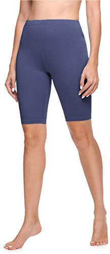 Ladeheid Damen Kurze Leggings LA40-131 (Jeans, M)
